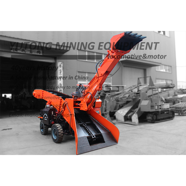 Coal mine applicated  100m³loading capacity wheel scraper mucking loader suppliers