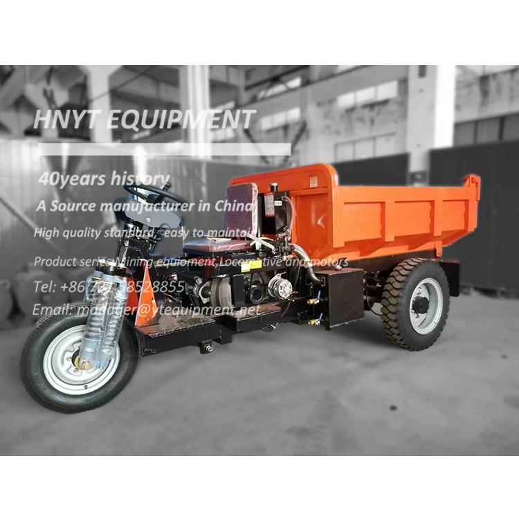 High efficiency 4 ton mining diesel tricycle