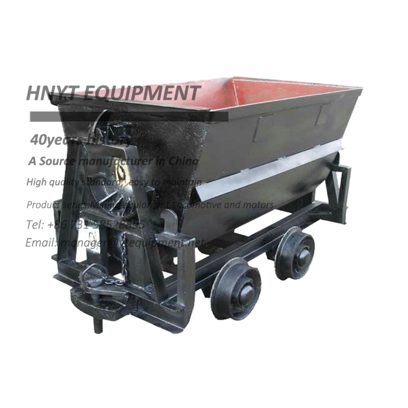 KFU0.55 Bucket-tipping Mine Car, mining wagons with load capacity of 1.3 ton