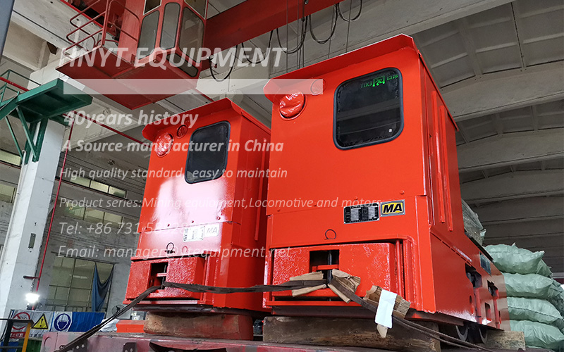 Dispatch of Two Sets of 5 Ton Lithium Battery Electric Locomotives