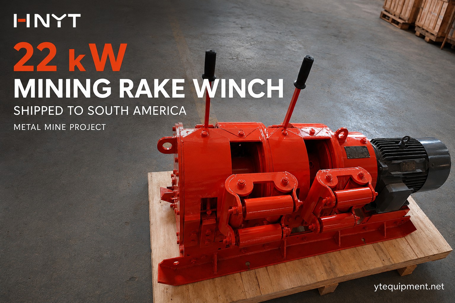 Top view of the winch body